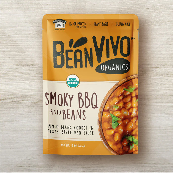 Bean Vivo - Pinto Beans Smoky BBQ (Pack of 6-10oz)