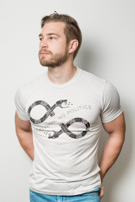 No Religion No Politics T-Shirt (White)