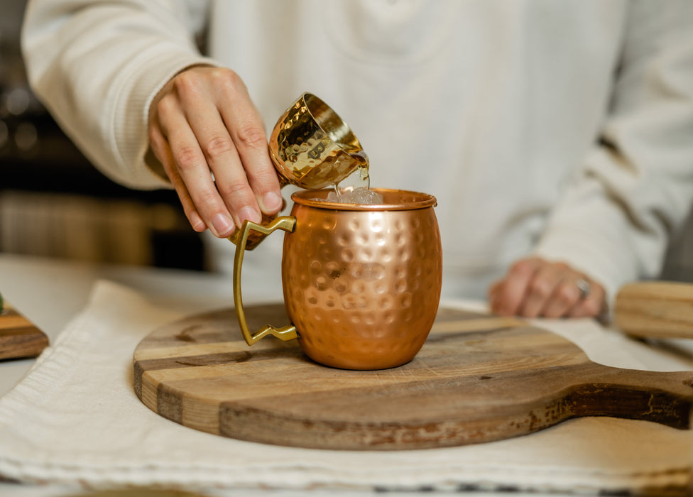 100% Copper Hammered Mule Mug