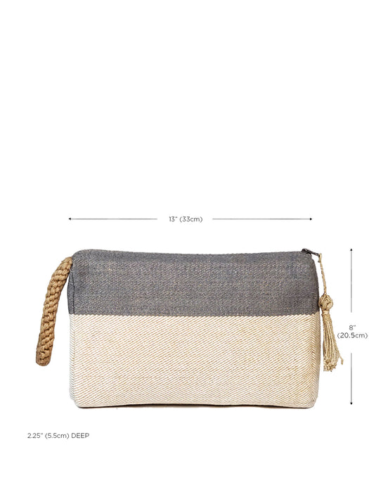 Block A Clutch - Gray