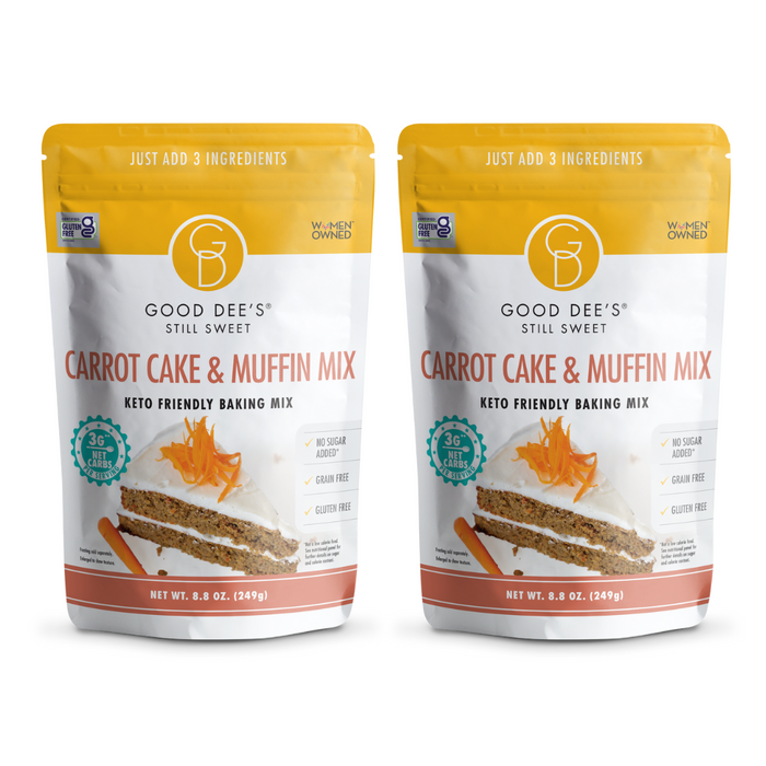 Back in stock! Carrot Keto Muffin & Cake Mix- Gluten Free and No Added Sugar