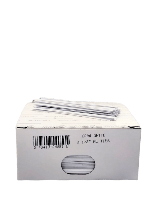Bag Ties, Plastic, 3.5", 2000 Count