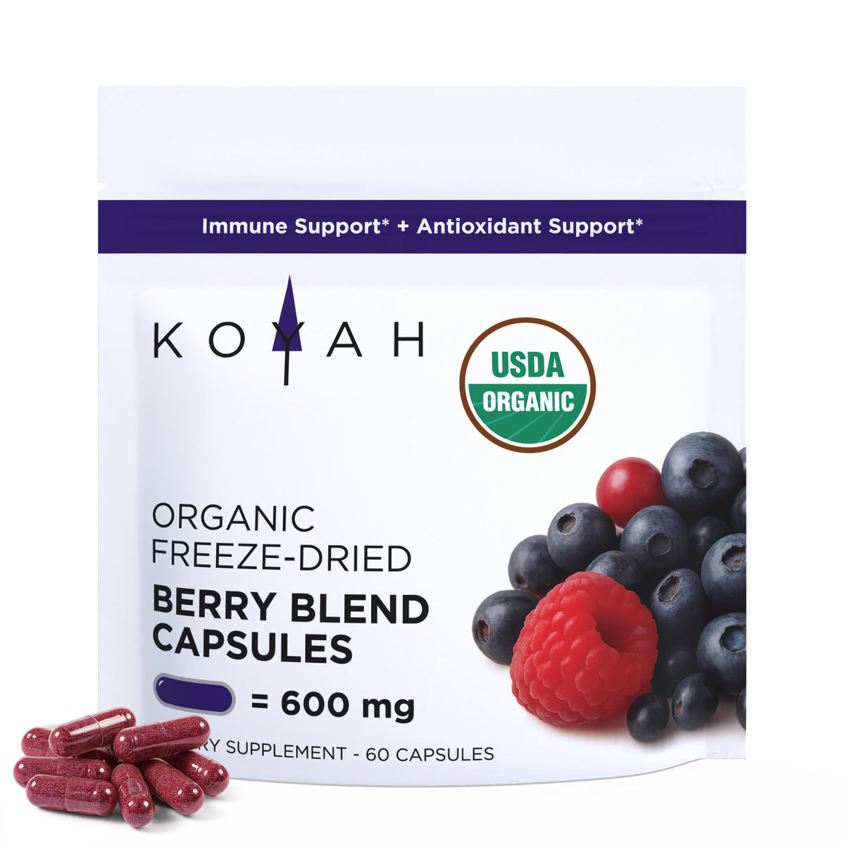 Organic Berry Blend Capsules — Specialty Food Source