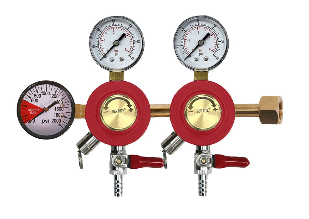 Bev Rite CO2 Regulator , 2 Pressure , 2 Product