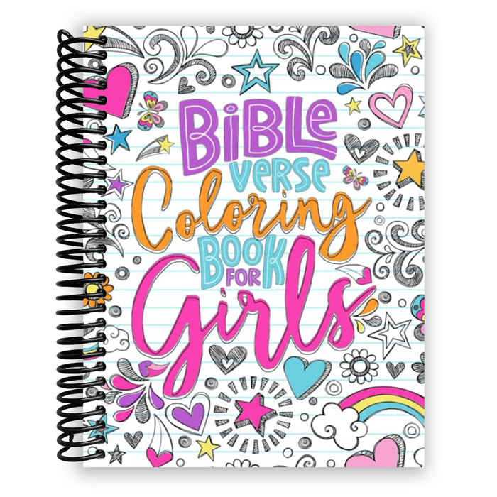Bible Verse Coloring Book for Girls (Spiral Bound)