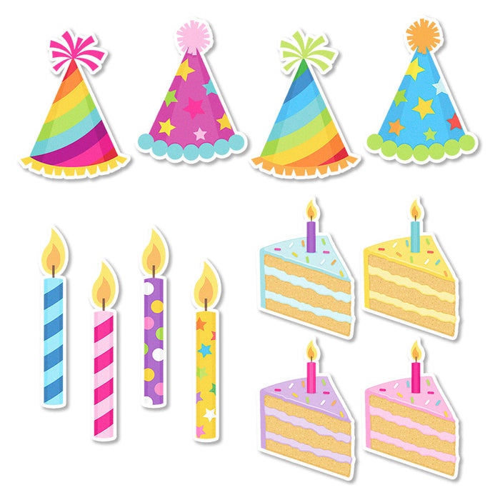 Birthday Party Edible Cupcake Toppers