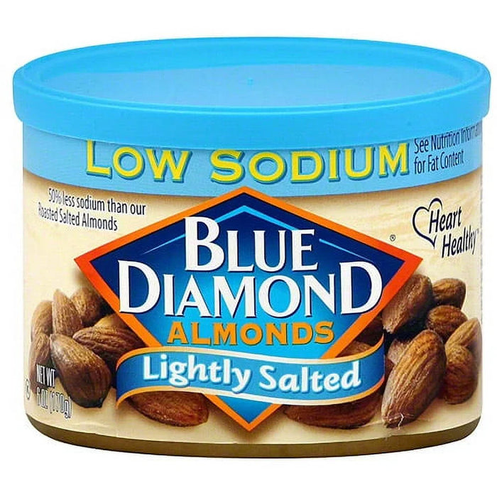 Blue Diamond - Lightly Salted Almonds, 12 oz (Pack of 6) - Gluten-Free Snack