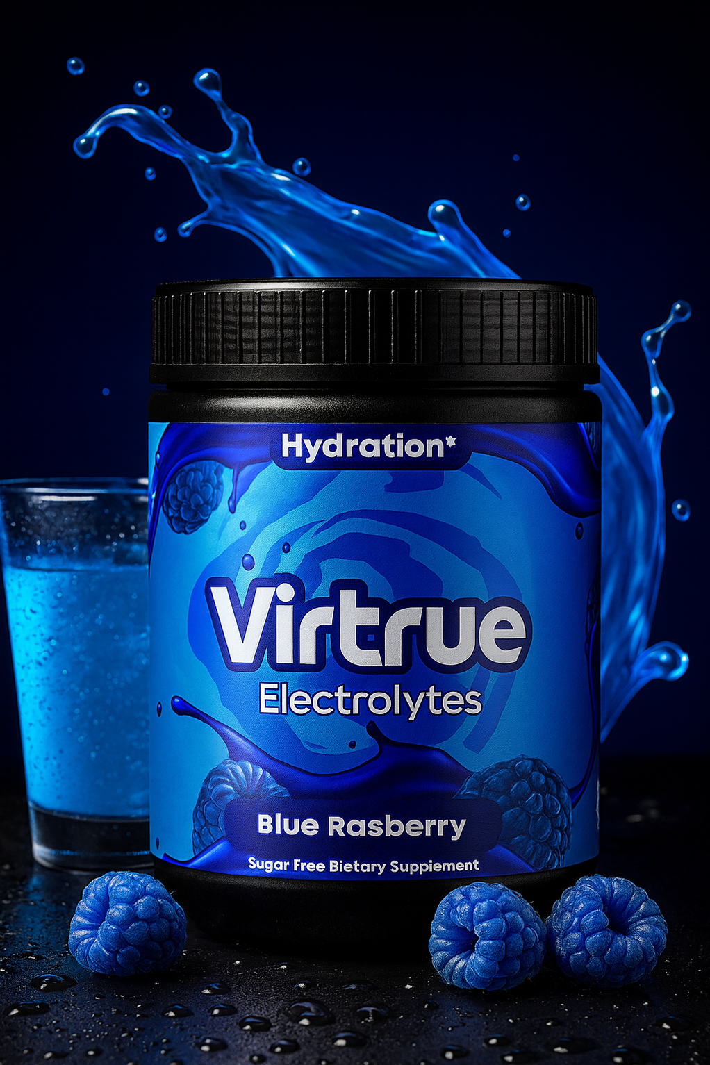 Blue Raspberry Electrolyte Hydration – Sugar-Free | Refreshing & Rapid ...