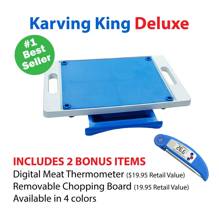 Karving King XL Deluxe Meal Prep System With Digital Meat Thermometer