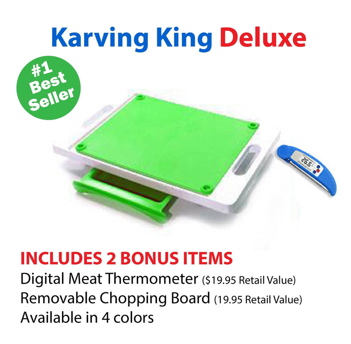 Karving King XL Deluxe Meal Prep System With Digital Meat Thermometer
