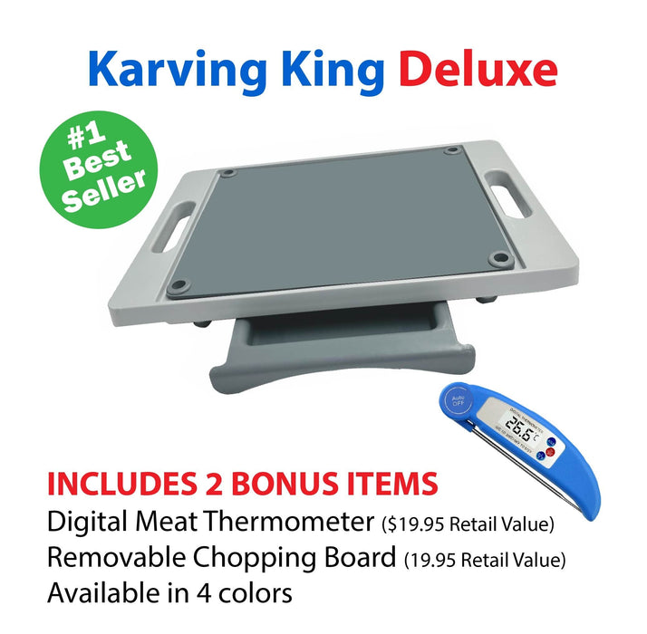 Karving King XL Deluxe Meal Prep System With Digital Meat Thermometer