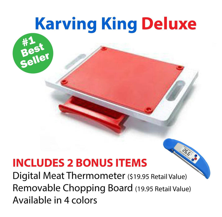 Karving King XL Deluxe Meal Prep System With Digital Meat Thermometer
