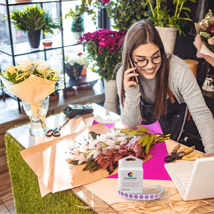 1/2" Permanent Round Color-Code Dot Variety Kit (Standard): 7,000/Kit