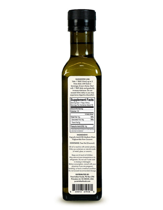 C8 Caprylic Acid (Unflavored MCT Oil)  250 mL