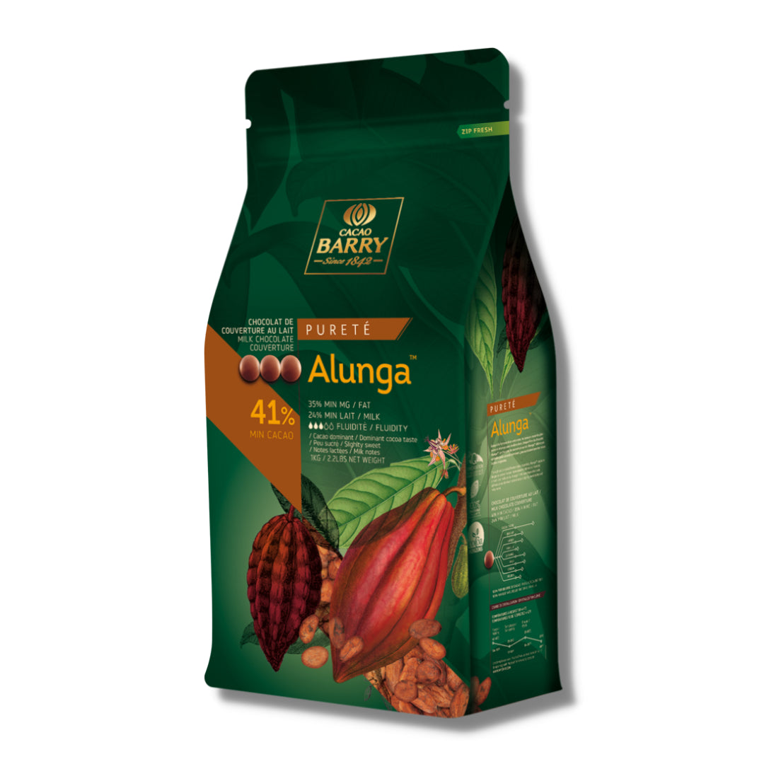This is a  CACAO BARRY ALUNGA MILK 41%