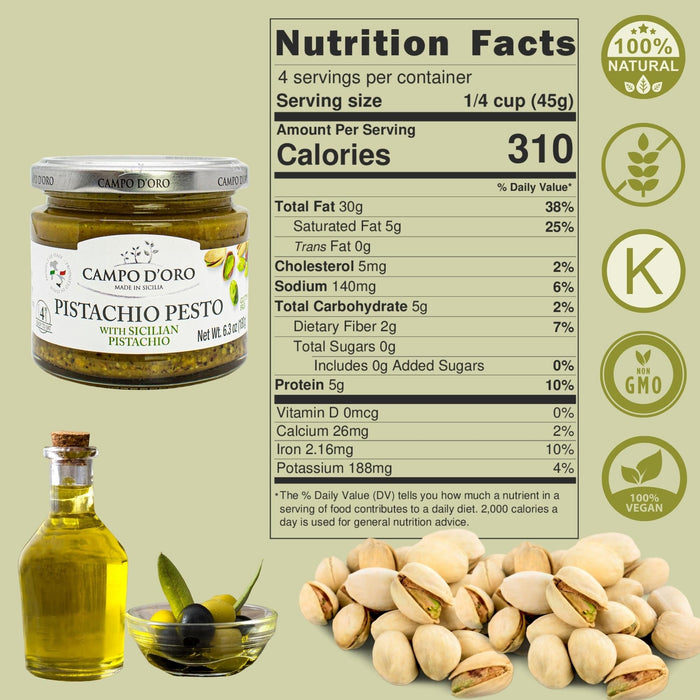 Campo D'Oro, Pistachio Pesto, 6.35 oz