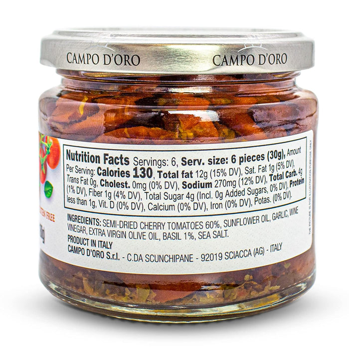 Campo D'Oro, Sundried Cherry Tomatoes in Oil, 6.35