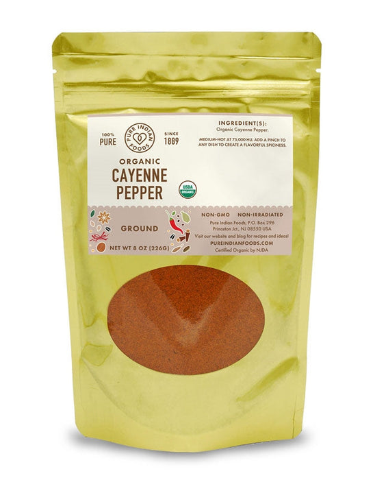 Cayenne Red Chili Pepper Ground (Lal Mirch), Certified Organic