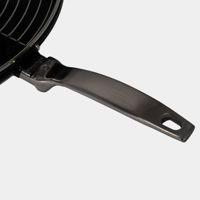 CHD Nonstick 12.5" Wok with Glass Lid