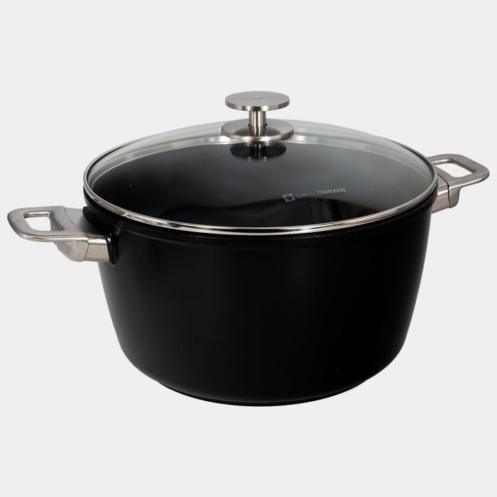 CHD Nonstick Stock Pot with Glass Lid