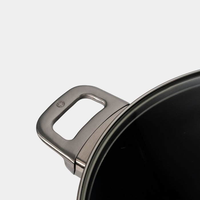 CXD DOU Ceramic Nonstick Stock Pot with Glass Lid