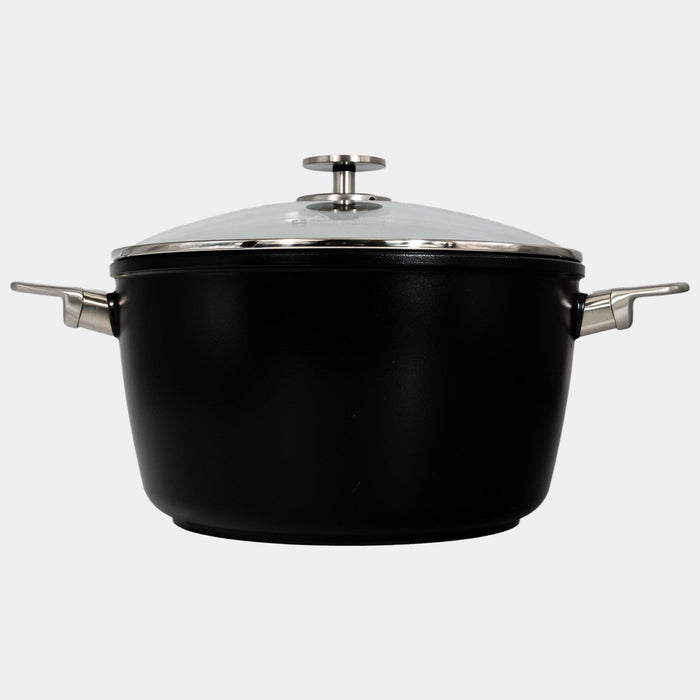 CXD DOU Ceramic Nonstick Stock Pot with Glass Lid