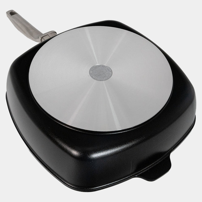 CHD Nonstick 11" x 11" Square Saute Pan with Glass Lid