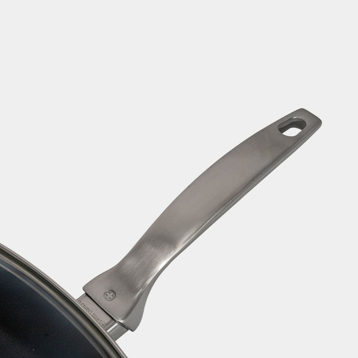 CHD Nonstick 11" x 11" Square Saute Pan with Glass Lid