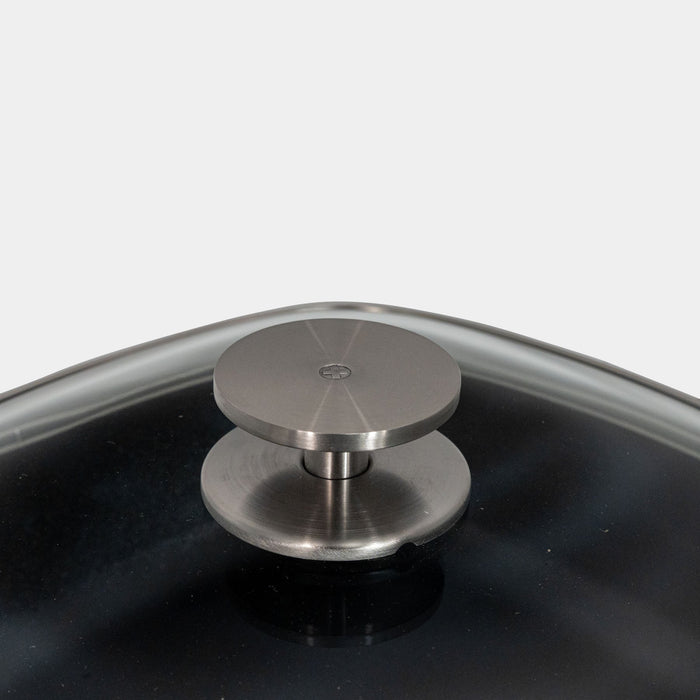 CHD Nonstick 11" x 11" Square Saute Pan with Glass Lid