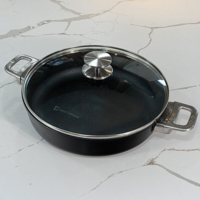 CHD Nonstick Sauteuse with Glass Lid