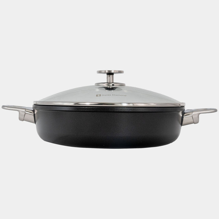 CHD Nonstick Sauteuse with Glass Lid