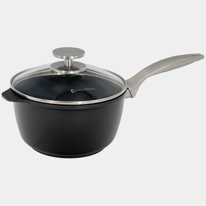 CXD DOU Ceramic Nonstick Saucepan with Glass Lid