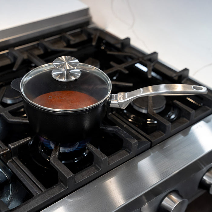 CXD DOU Ceramic Nonstick Saucepan with Glass Lid