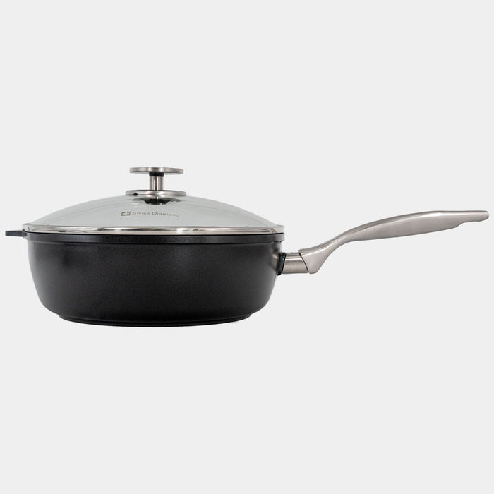 CHD Nonstick Saute Pan with Glass Lid
