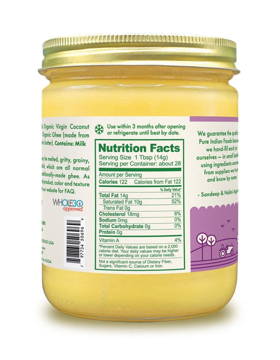 PRIMALFAT™ Coconut Ghee, Virgin & Certified Organic - 14.2 oz