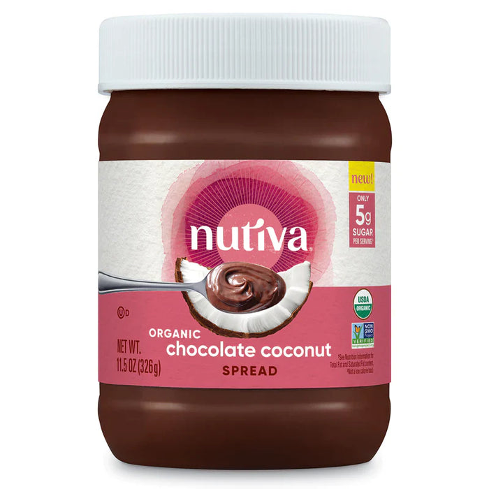 Nutiva Organic Chocolate Coconut Spread (Pack of 6 x 11.5 oz Jars)