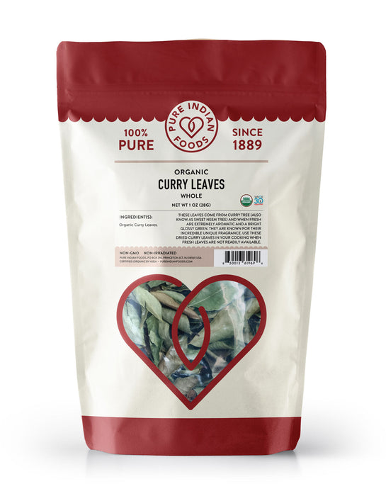 Curry Leaves, Dried, Certified Organic - 1 oz