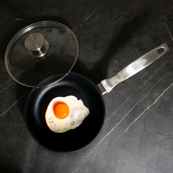 CXD DOU Ceramic Nonstick Fry Pan with Glass Lid