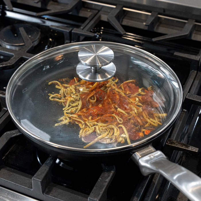 CXD DOU Ceramic Nonstick Fry Pan with Glass Lid
