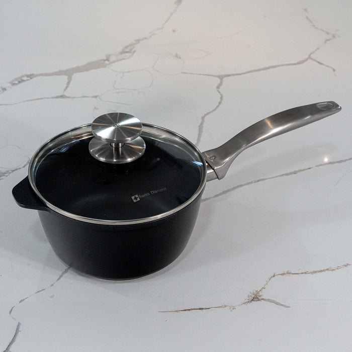 CXD DOU Ceramic Nonstick Saucepan with Glass Lid