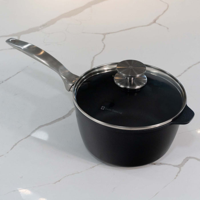 CXD DOU Ceramic Nonstick Saucepan with Glass Lid