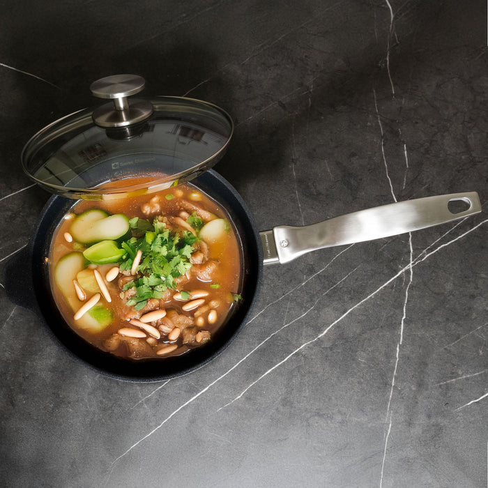CXD DOU Ceramic Nonstick Saucepan with Glass Lid