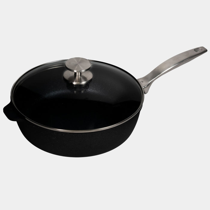 CXD DOU Ceramic Nonstick Saute Pan with Glass Lid
