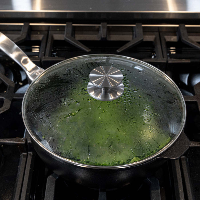 CXD DOU Ceramic Nonstick Saute Pan with Glass Lid