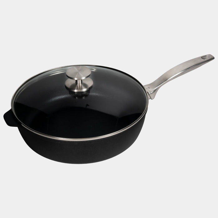 CXD DOU Ceramic Nonstick Saute Pan with Glass Lid