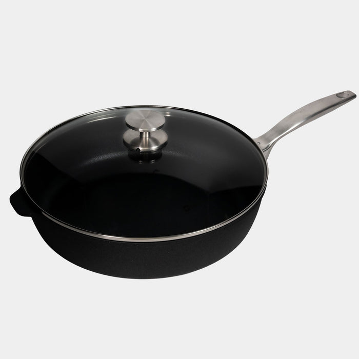 CXD DOU Ceramic Nonstick Saute Pan with Glass Lid