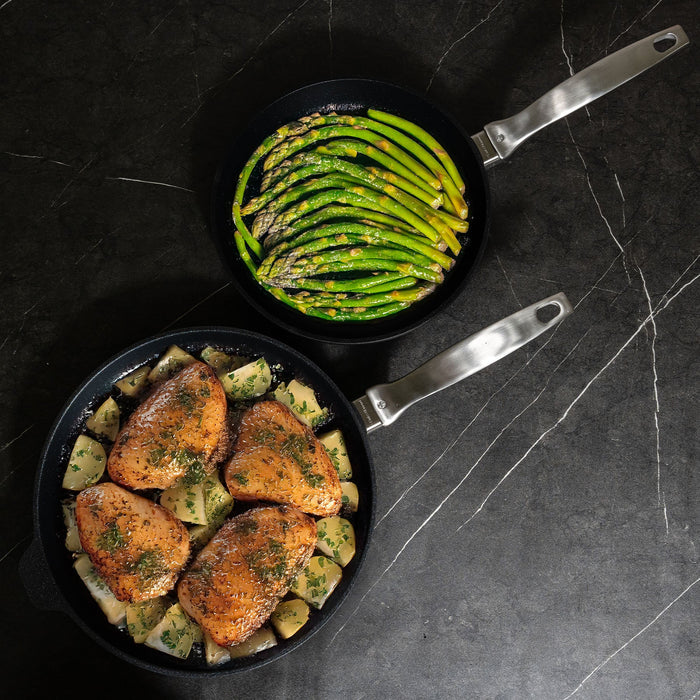 CXD DOU Ceramic Nonstick 2-Piece Fry Pan Set (9.5" & 11")