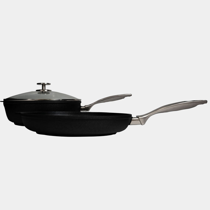 CXD DOU Ceramic Nonstick 3 Piece Set - 11" Fry and Saute Pan