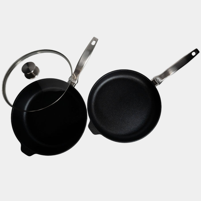 CXD DOU Ceramic Nonstick 3 Piece Set - 11" Fry and Saute Pan