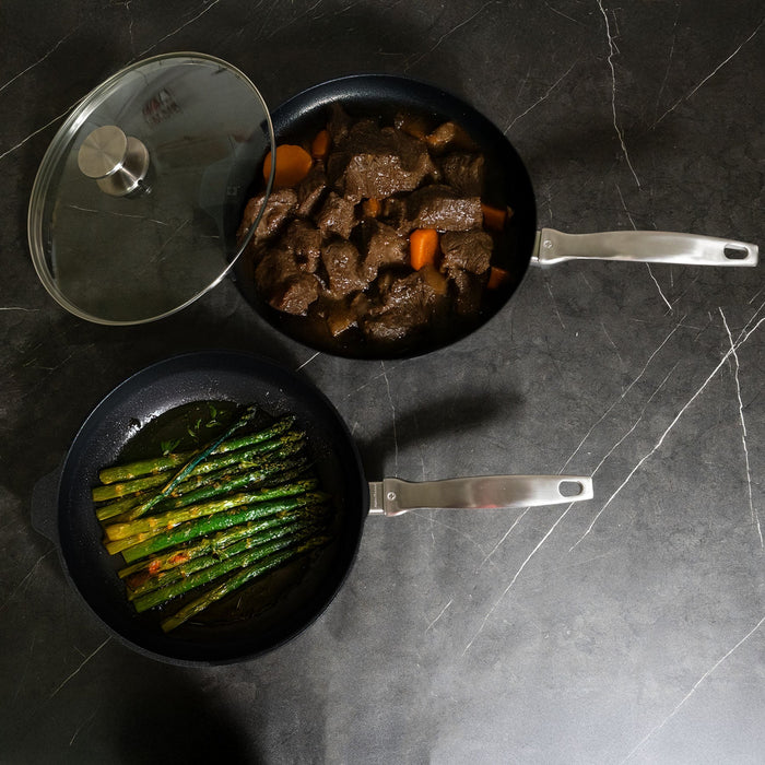 CXD DOU Ceramic Nonstick 3 Piece Set - 11" Fry and Saute Pan